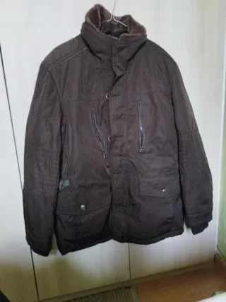Chaqueta hombre abrigo marrón