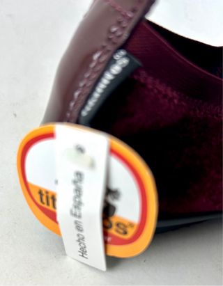 Bailarinas terciopelo burdeos lazo talla 38