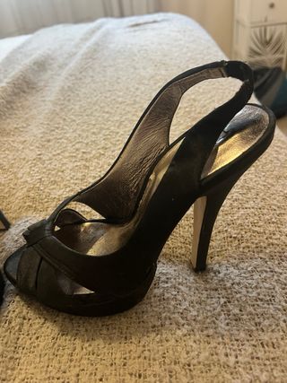 Sandalias de tacón negras La Strada