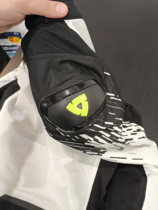 Chaqueta Moto Rev'it Negra Blanca