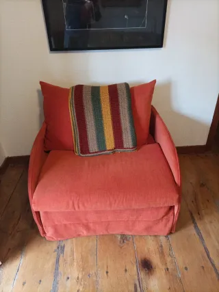 Sillón Cama Naranja