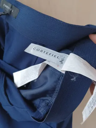 Pantalón Cortefiel Talla 40 Azul Marino