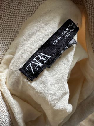 Gorro Zara Bucket Crema Beige Mujer