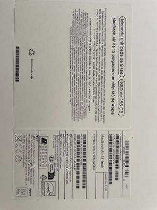 MacBook Air 13 M3 8GB 256GB SSD(2024)