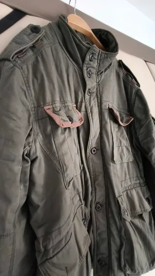Chaqueta militar hombre verde