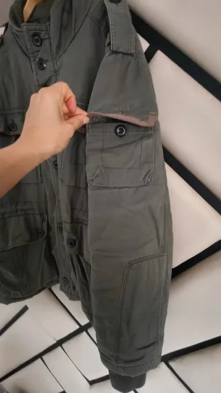 Chaqueta militar hombre verde