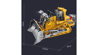 pack de 3 excavadora+bulldozer+camión teledirigido