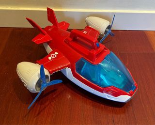 Avión Patrulla Canina Rojo y Blanco