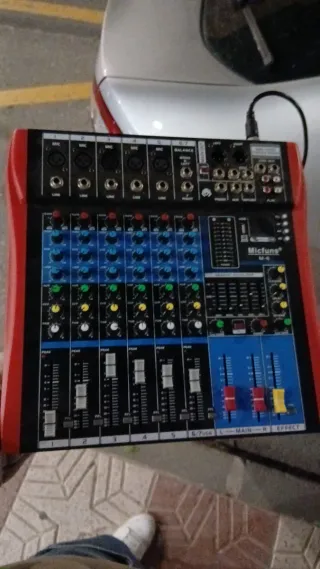 Mezclador Micfuns M-4 Negro/Rojo