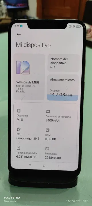 Xiaomi MI 8 Blanco, leer bien.