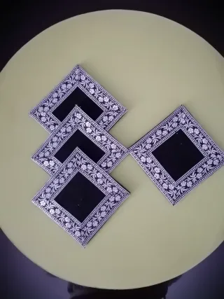 Posavasos Navideños de Fieltro (4 unidades)