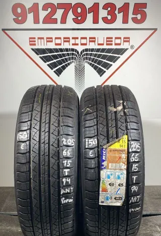 -205 65 15 T MICHELIN RUEDA PREMIUM YA MONTADA
