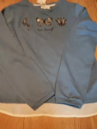 Sudadera Springfield azul con estampado