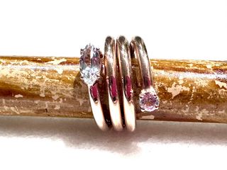 Anillo Tous Eklat Topacios Rosa y Blanco