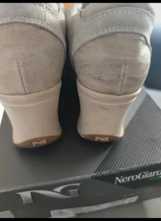 Scarpe Nero Giardini Beige Tg 39