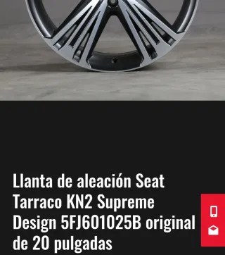 Llantas Originales Seat Tarraco 20