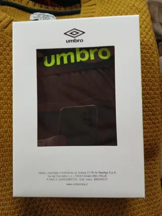 Set 6 Slip Uomo Umbro Nero e Blu Taglia M