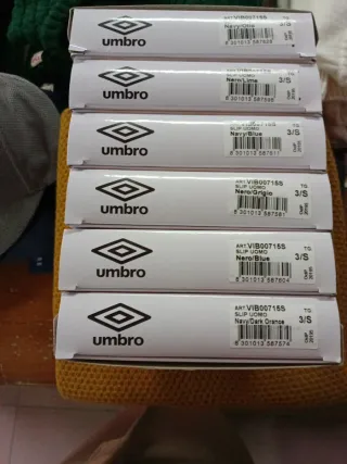 Set 6 Slip Uomo Umbro Nero e Blu Taglia M