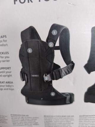 Mochila Portabebés BabyBjorn Airy Mesh Azul