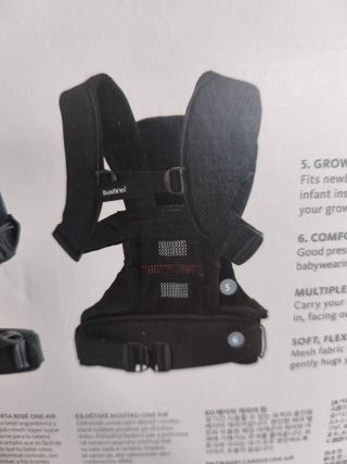 Mochila Portabebés BabyBjorn Airy Mesh Azul