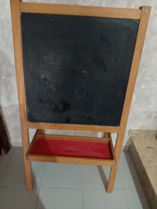 Pizarra Infantil Doble Cara Madera