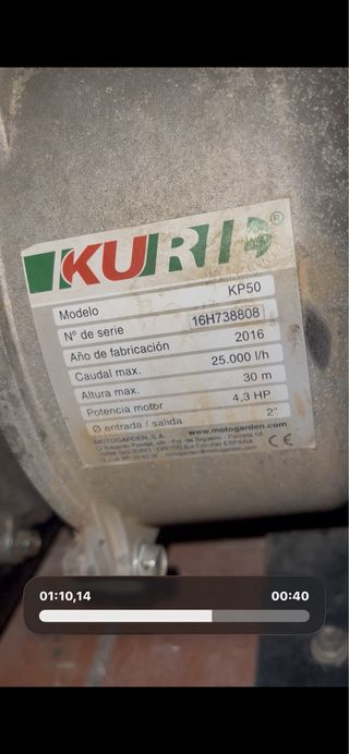 Bomba de agua gran capacidad