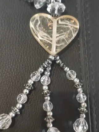 Collana lunga con orecchini pendenti