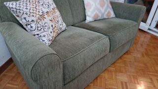 Sofá cama 2 plazas verde oscuro