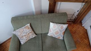 Sofá cama 2 plazas verde oscuro