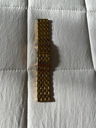 Correa de reloj dorada para mujer de 18mm ancho