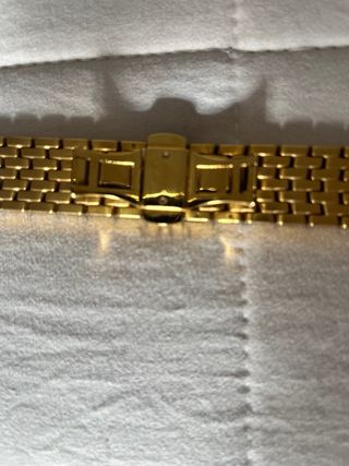 Correa de reloj dorada para mujer de 18mm ancho