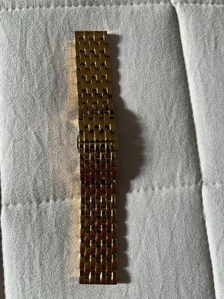 Correa de reloj dorada para mujer de 18mm ancho