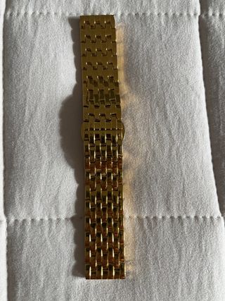 Correa de reloj dorada para mujer de 18mm ancho