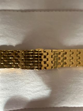 Correa de reloj dorada para mujer de 18mm ancho