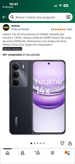 Realme 14x 256GB Negro Nuevo