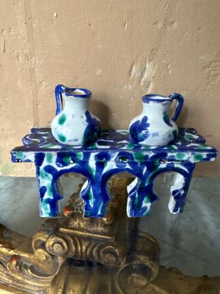 Cantarera cerámica granadina Fajalauza. Belenes