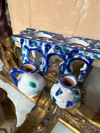 Cantarera cerámica granadina Fajalauza. Belenes