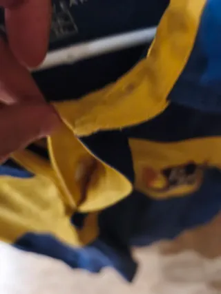 Camiseta Polo Hombre Azul y Amarillo.