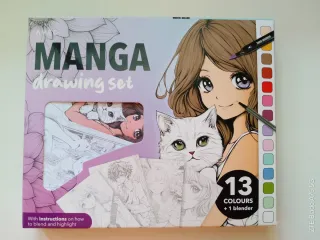 Set Dibujo Manga Marcadores Colores