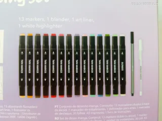 Set Dibujo Manga Marcadores Colores