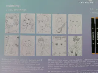 Set Dibujo Manga Marcadores Colores