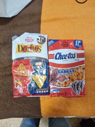 Bolsas Doritos y Cheetos Stranger Things