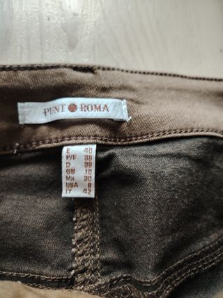 Pantalón vaquero mujer marrón