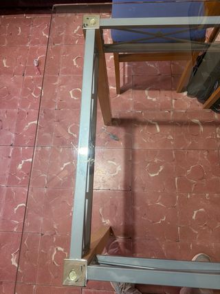 Mesa comedor cristal moderna 135x75