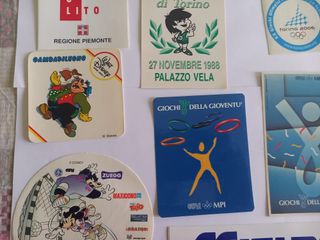 13 adesivi Torino 2006, Mizuno, Stefanel, Disney