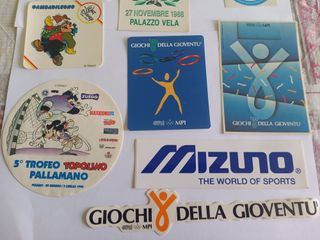 13 adesivi Torino 2006, Mizuno, Stefanel, Disney