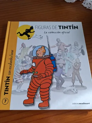 Figura Tintín Astronauta + libro