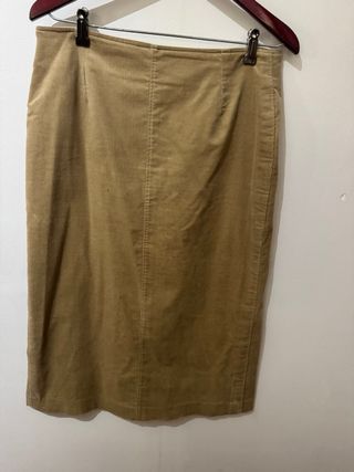 Conjunto Chaqueta y Falda Beige Talla 48