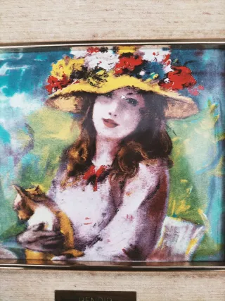 4 REPRODUCCIONES DE RENOIR - PICASSO - DEGAS -