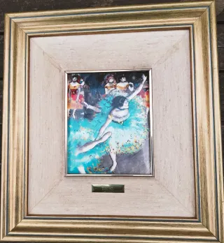 4 REPRODUCCIONES DE RENOIR - PICASSO - DEGAS -